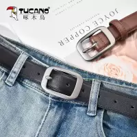 啄木鸟女士皮带韩版时尚百搭ins真皮腰带针扣2025女款牛仔裤带