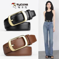 啄木鸟女士皮带简约百搭韩版2025夏季新款女款配牛仔裤腰带女ins
