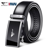 七匹狼皮带男款真皮正品自动扣腰带男士2023新款潮纯牛皮男式裤带