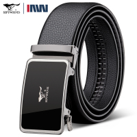 七匹狼皮带男真皮自动扣裤腰带休闲裤带商务头层牛皮2023新款腰带