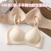 外扩型内衣女小胸聚拢显大无钢圈上托收副乳防下垂一片式文胸