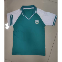 职业季 绿白色校服短袖上衣 男女通用