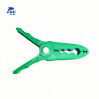 鲸轩 JX-TJ002-2 中号 塑料夹(计价单位:个)绿色