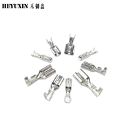 禾御鑫 插拔式冷压接线端子插簧插片护套 2.8/4.8/6.3各20套 盒