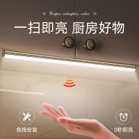 手扫人体感应灯灯带自粘无线充电入户磁吸鞋柜灯鞋柜长条灯条感应器线型灯线形灯过道橱柜灯led柜底灯衣柜灯开门即亮门控开关