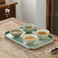 南山先生 松青釉主人杯功夫茶杯小茶碗日式茶道杯 单个陶瓷中式品茗杯