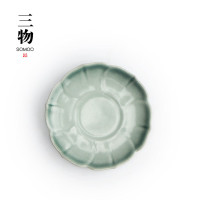 南山先生 松青釉莲花杯垫 茶道创意陶瓷茶托茶杯垫子防烫隔热茶具零配