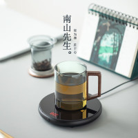 南山先生 清灵玻璃杯微晶55度智能恒温杯垫变频99度加热器家用泡茶杯水杯