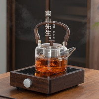 南山先生胡桃木电陶炉家用煮茶器煮茶炉围炉煮茶壶大容量泡茶套装