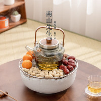 南山先生清露蒸煮茶壶围炉煮茶家用室内电陶炉煮茶器玻璃茶壶套装