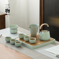 南山先生轻奢功夫泡茶具套装家用办公室陶瓷煮茶器高档喝茶杯提梁茶壶