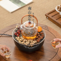南山先生闲趣围炉煮茶家用室内电炉烤茶套装玻璃茶壶煮茶器煮茶炉