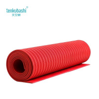 天空桥 绝缘胶垫 红色条纹5mm*1m*1m 块