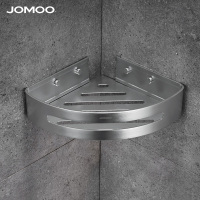 九牧(JOMOO)卫浴浴室角篮太空铝转角架三角篮置物架单层篮卫生间