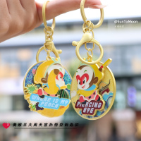 正版美猴王大闹天宫孙悟空合金转转钥匙扣卡通潮流动漫书包挂件
