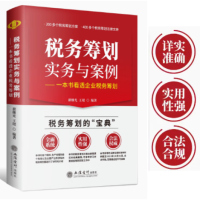 税务筹划实务与案例一本书看透企业税务筹划翟继光税务筹划宝典200个税务筹划方案400个税务筹划法律文件立信