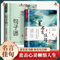 句子迷+名言佳句全2册 现代文学 优美句子积累大全打卡 好词好句好段好篇大全 励志格言警句作文写作素材佳句