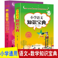 正版全套2册套装 小学生语文 数学知识宝典 小学生学习工具书教师辅导书1-3-6年级通用