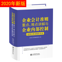 2020新版企业会计准则重点、难点讲解与企业内部控制案例分析及操作实务立信会计出版社财政部制定培训教