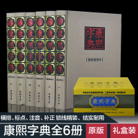 [丝绸面]康熙字典全6册 无删减现代点校版古代汉语辞典字典词典汉语大词典古代汉语字典老书新华字典康熙