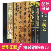 王羲之书法集全2册16开精装铜版纸彩印附释文 王羲之书法作品集书法字帖兰亭序圣教序淳化阁帖 快雪时晴