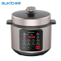 硕高 电压力锅 6L大容量 双胆礼包装 12min快煮饭 多功能菜单 加厚合金内胆 雅金色 SK-100A2