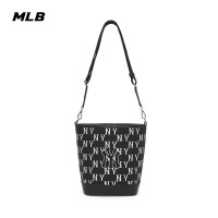 MLB韩国代购 男女同款复古老花水桶包休闲挎包时尚潮23春夏新款