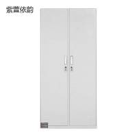 紫萱依韵 办公柜文件柜员工柜储物柜带锁钢制铁皮柜存包柜二门更衣柜 0.6厚度 1个