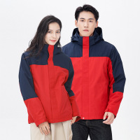 精萱亿品秋冬新款冲锋衣女户外三合一可拆卸两件套进藏三防登山服