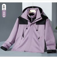 精萱亿品23新款冲锋衣男高防水透气三合一户外服男女同款情侣款冲锋衣可拆卸