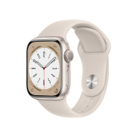 苹果(Apple)手表 iWatch s8 智能运动手表 男女通用款 铝金属 GPS版 45mm 星光色