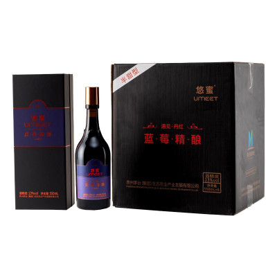 贵州茅台集团茅台蓝莓精酿半甜550ml*6整箱装13度