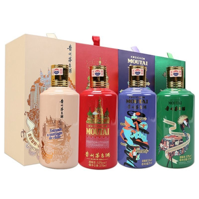 贵州茅台 走进四国系列375ml*4瓶