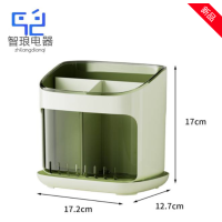 万允 厨房筷子筒 透明绿/个(透明绿)