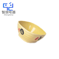 万允 密胺中式螺纹面碗4.3寸四方碗/个(4.3寸四方碗)