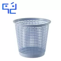 万允 塑料镂空垃圾桶 蓝色10L/个(蓝色10L)