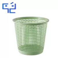 万允 塑料镂空垃圾桶 绿色10L/个(绿色10L)