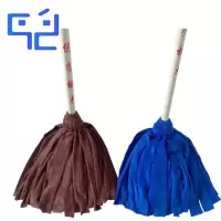 万允 木柄毛巾拖把 颜色随机/把