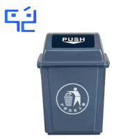 万允 摇盖垃圾桶 100L/个(100L)