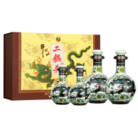 牛栏山 青龙珍品三十(30) 清香型白酒 53度 500ml*2+125ml*2 礼盒装