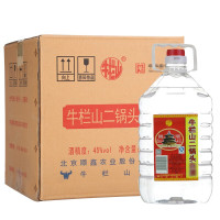 牛栏山二锅头 牛桶 清香风格酒水 45度(4.9L)4900ml*4桶 整箱装