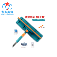 友岑擦玻璃神器窗户双面擦高楼家用清洁神器工具伸缩杆专业玻璃刮搽刷/个(加长伸缩杆1.35米[可弯曲]共两布+泡网+挂钩+