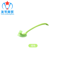 友岑加厚塑料长柄双面软毛清洁马桶刷/个(糖果绿)