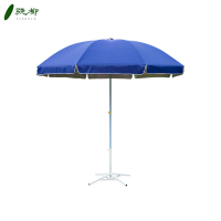 户外蓝色双骨架遮阳伞 直径2.4米/把