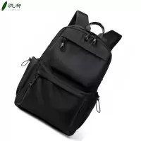 双肩包背包(可印logo) 黑色/个