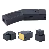 泰瑟加强红外防身手电筒大功率电猪棒高压赶牛器赶猪神器防狼手电筒自驾车载露营警报充电手电筒 家用校园厂房安防远程发射手电筒