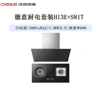 德意侧吸套装H13E+S81T(液化气) 23m³吸力 480Pa风压 4.6KW火力