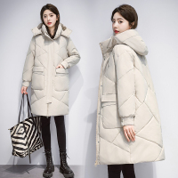 恒源祥羽绒服女款2023新款中长款过膝时尚保暖加厚高端冬外套