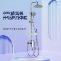 金牌卫浴淋浴花洒套装多功能浴室沐浴器淋雨明装喷枪顶喷下水易洁KA(不含安装) RF13192B