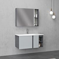 金牌卫浴陶瓷一体盆浴室柜组合实木智能镜灯卫生间洗脸盆洗手盆洗漱台卫浴柜KA(不含安装)